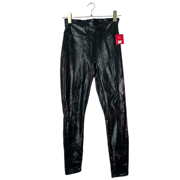 NWT Spanx Faux Patent Leather Leggings Size S - Picture 2 of 4